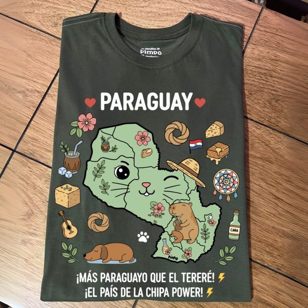 Mapa Paraguay Cute By: @mariepimpo 