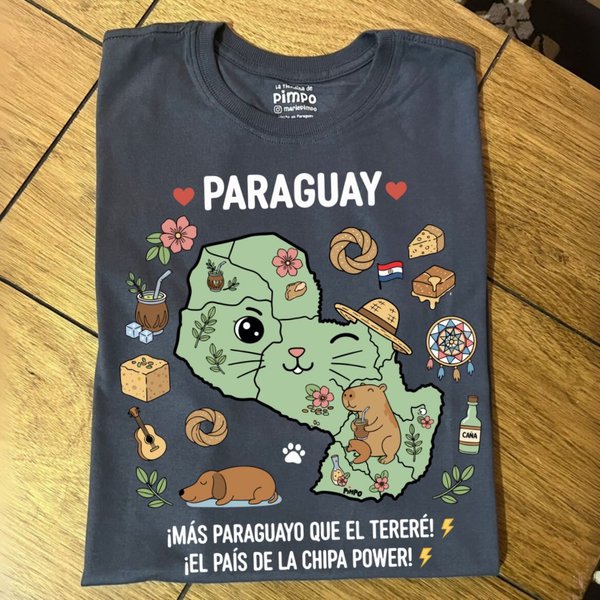 Mapa Paraguay Cute By: @mariepimpo 