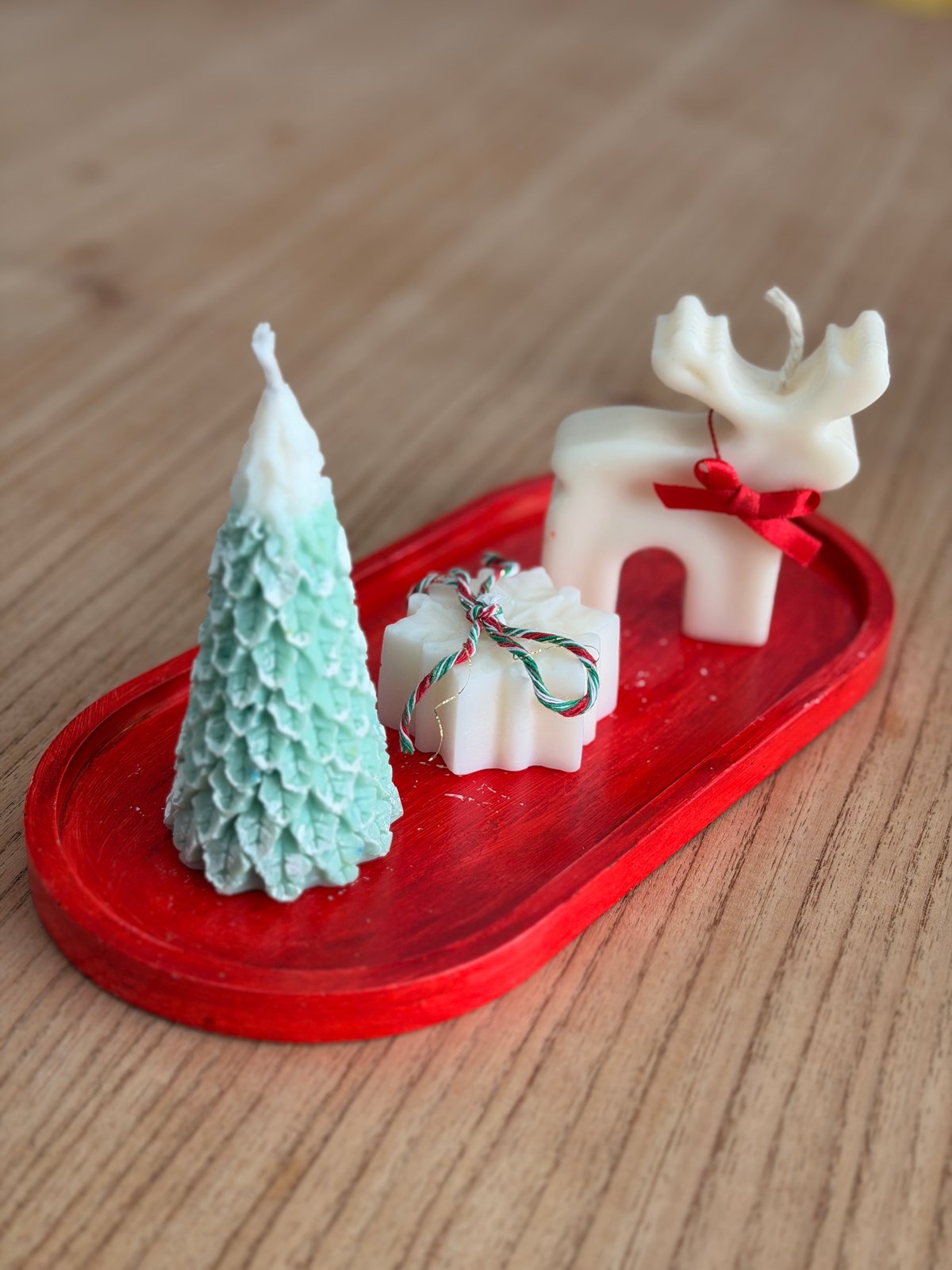 KIT DE 3 VELAS NAVIDEÑAS