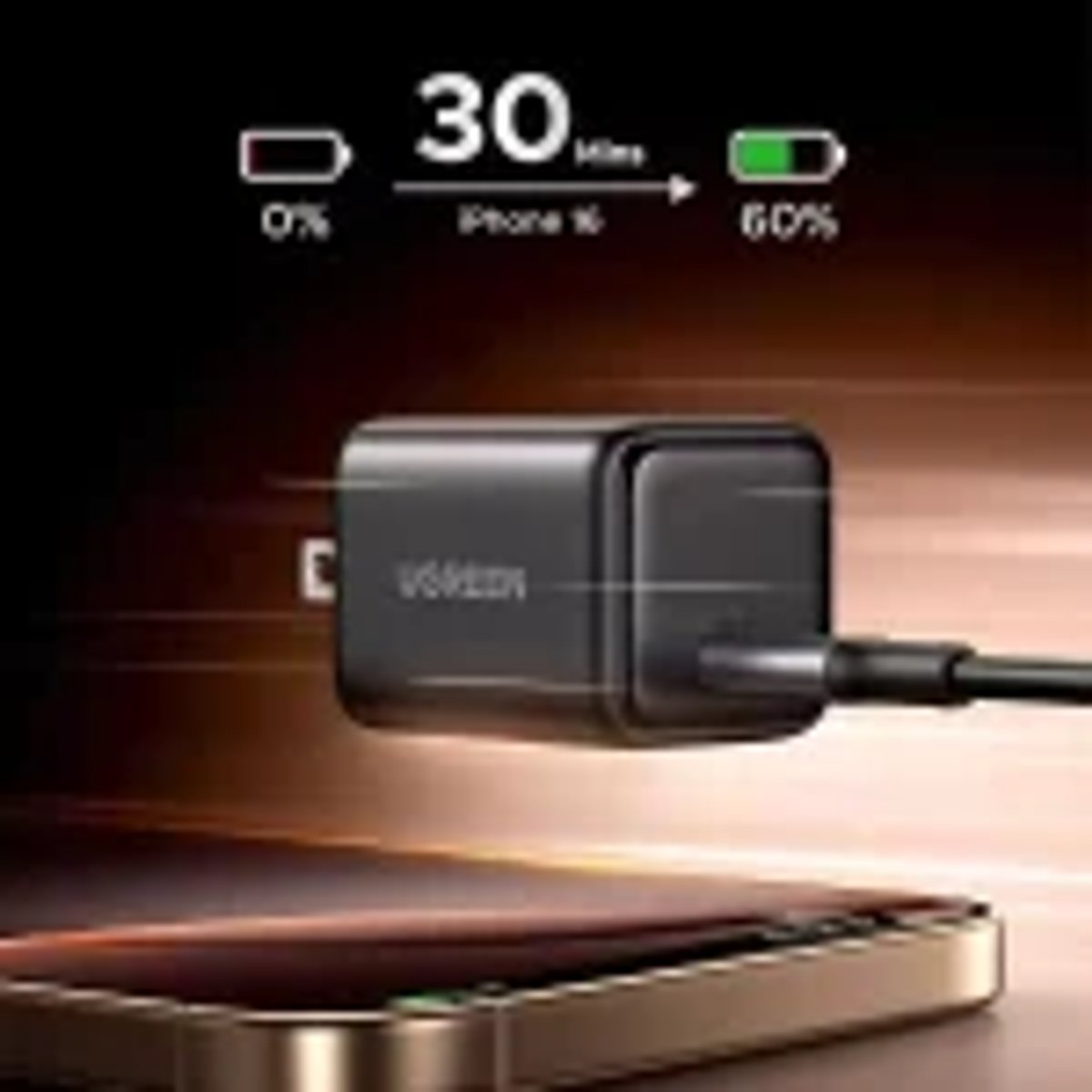 Mini Cargador 30W PD GaN - UGREEN - 4