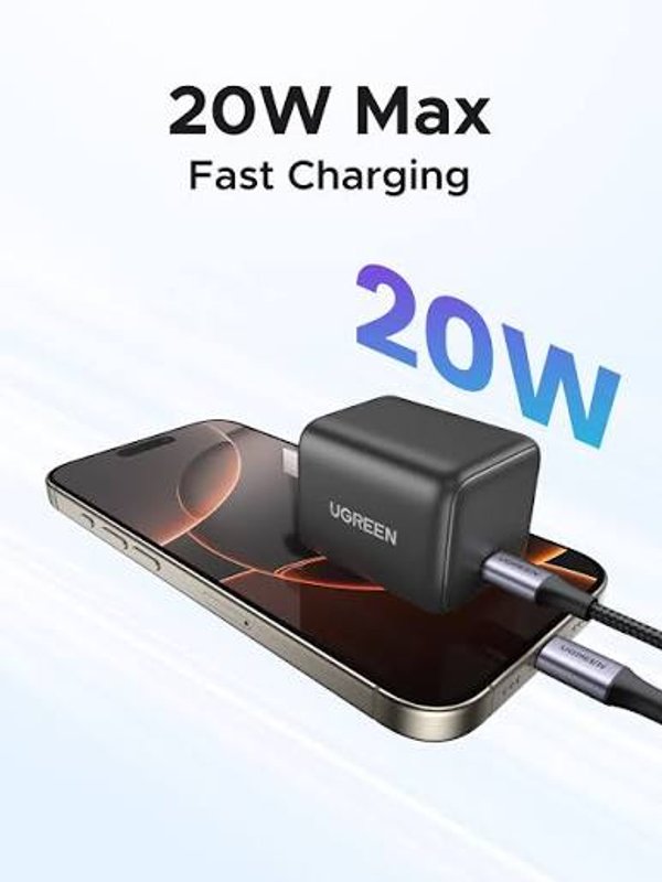 Cargador Rápido 20W USB-C GaN - UGREEN
