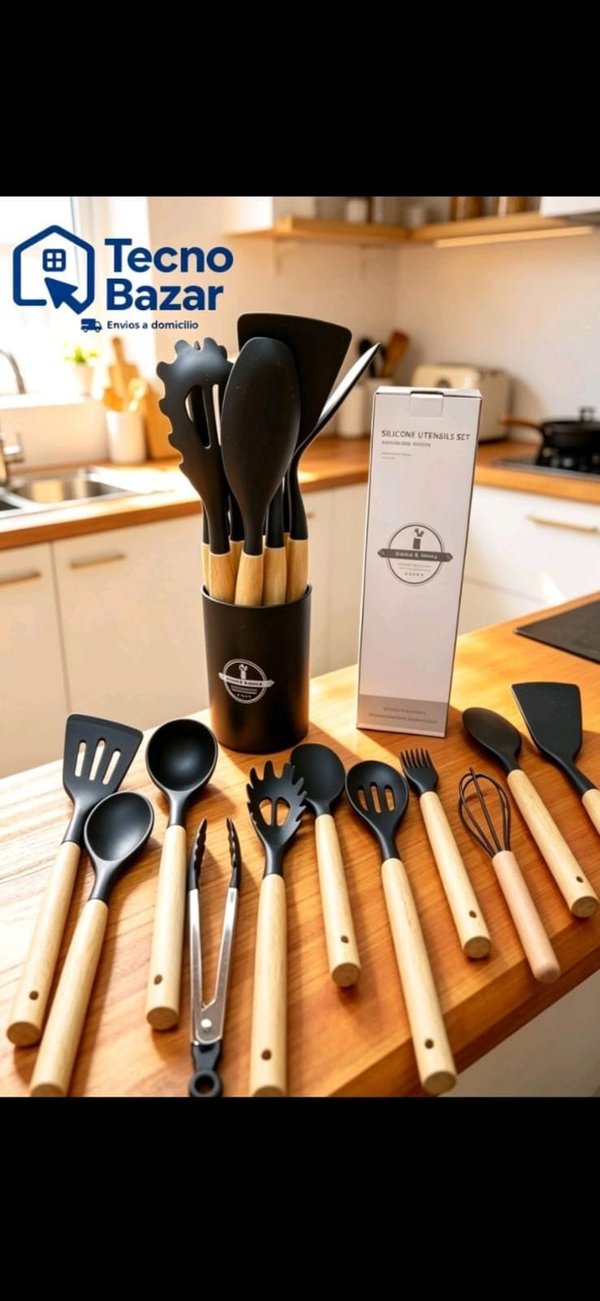 Set Utensillos Silicona