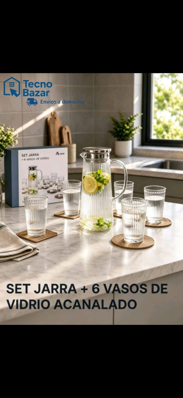 Jarra + 6 Vasos