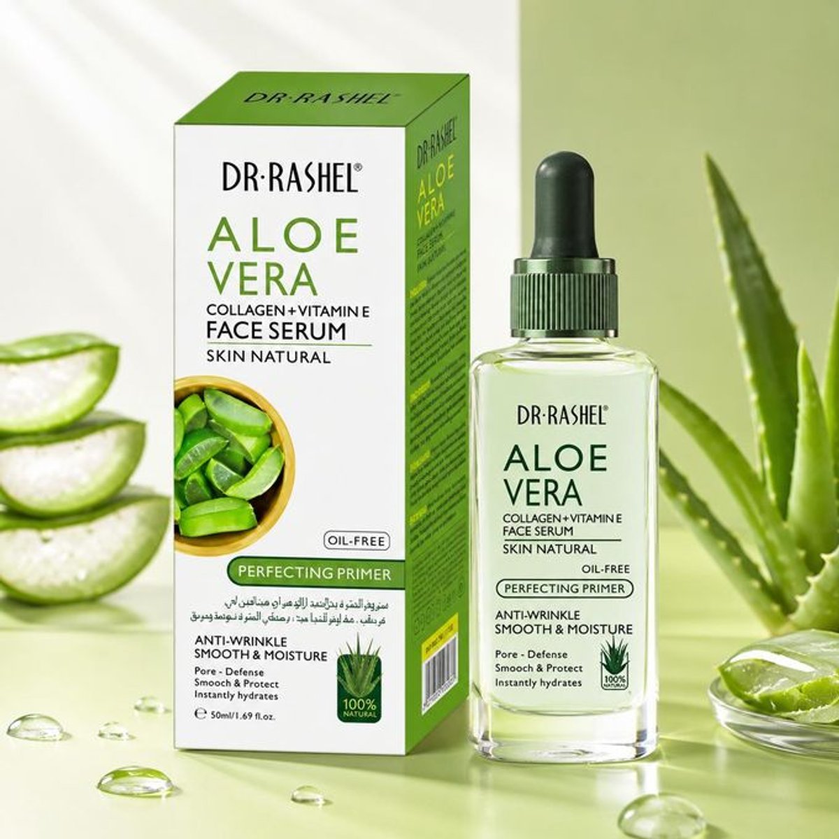 SERUM FACIAL DR RASHEL ALOE VERA CON COLÁGENO Y VITAMINA E - 50ML - 2