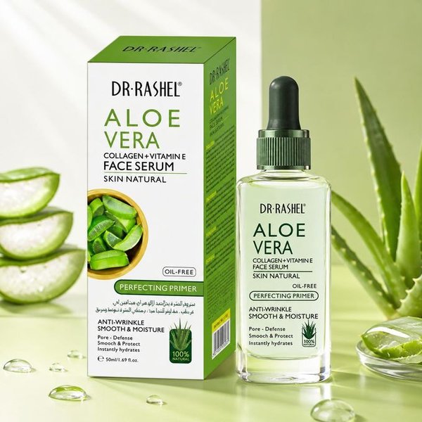SERUM FACIAL DR RASHEL ALOE VERA CON COLÁGENO Y VITAMINA E - 50ML