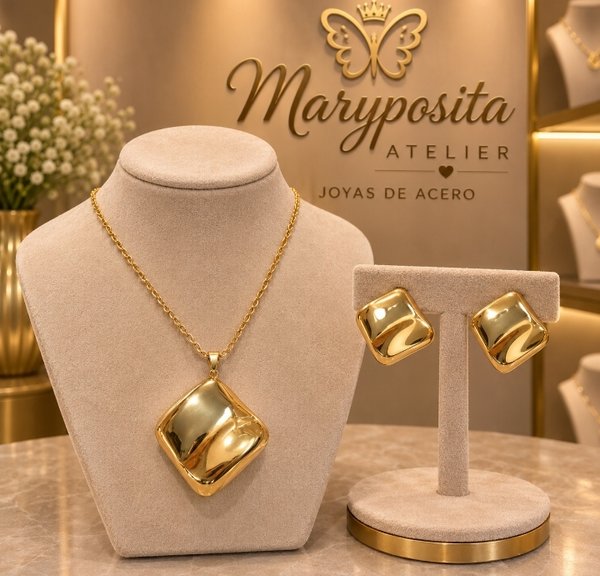 Set cuadrado acero