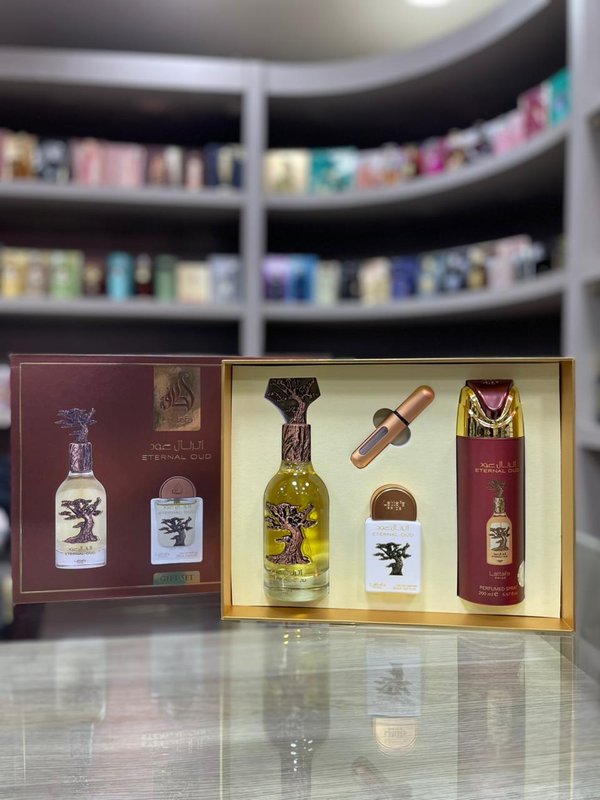 KIT LATTAFA GIFT SET ETERNAL OUD EDP 3 EN 1