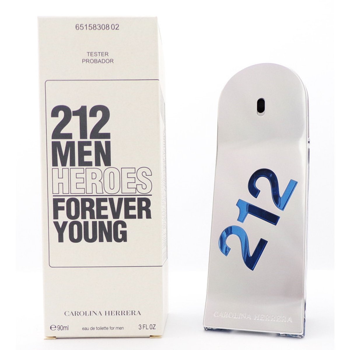 TESTER CAROLINA HERRERA 212 HEROES MEN FOREVER YOUNG EDT 90ML MASC