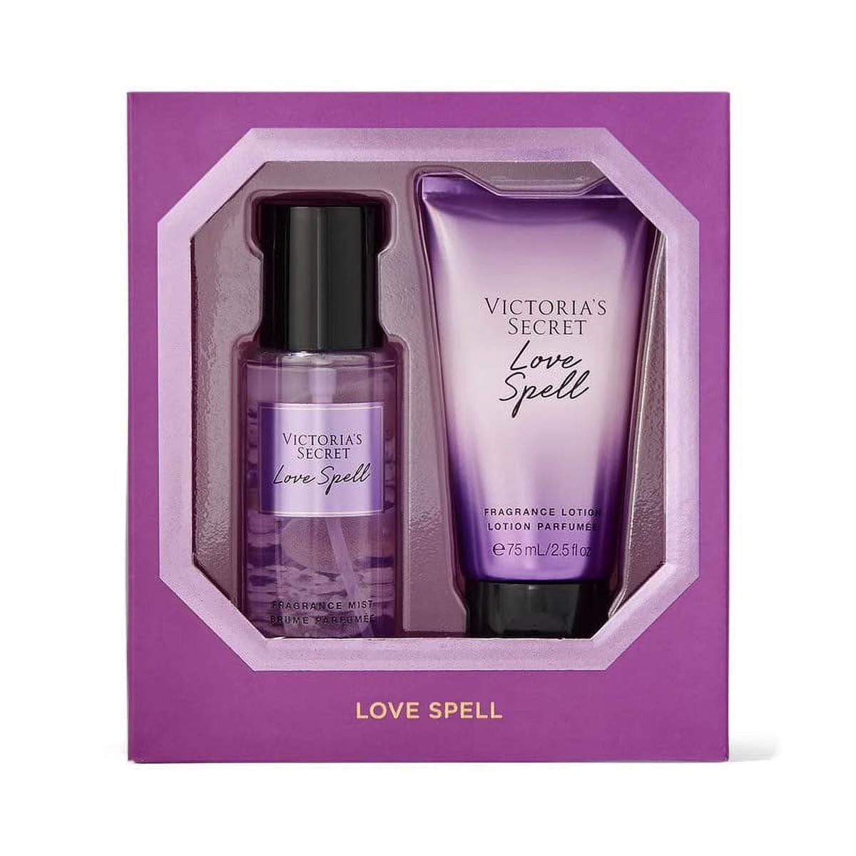 VICTORIA'S SECRET LOVE SPELL 75ML LOTION+75ML MIST