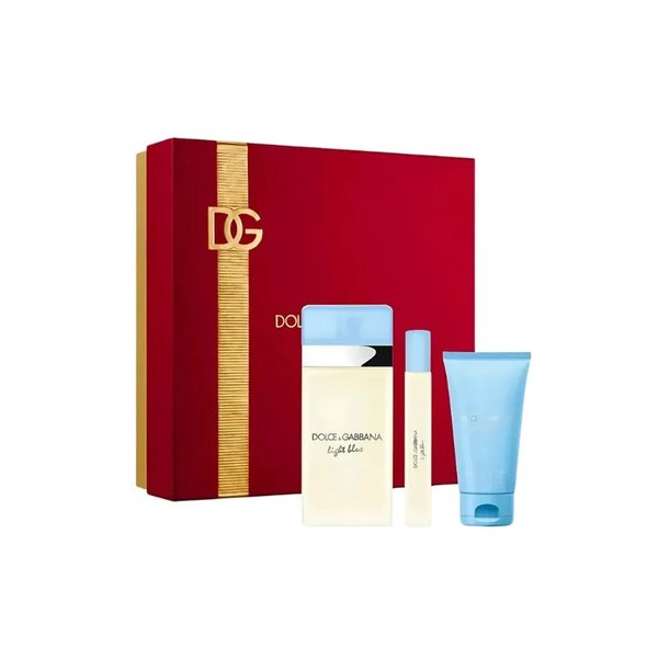 KIT DOLCE & GABBANA LIGHT BLUE F 100ML EDT+50M BL+10ML 