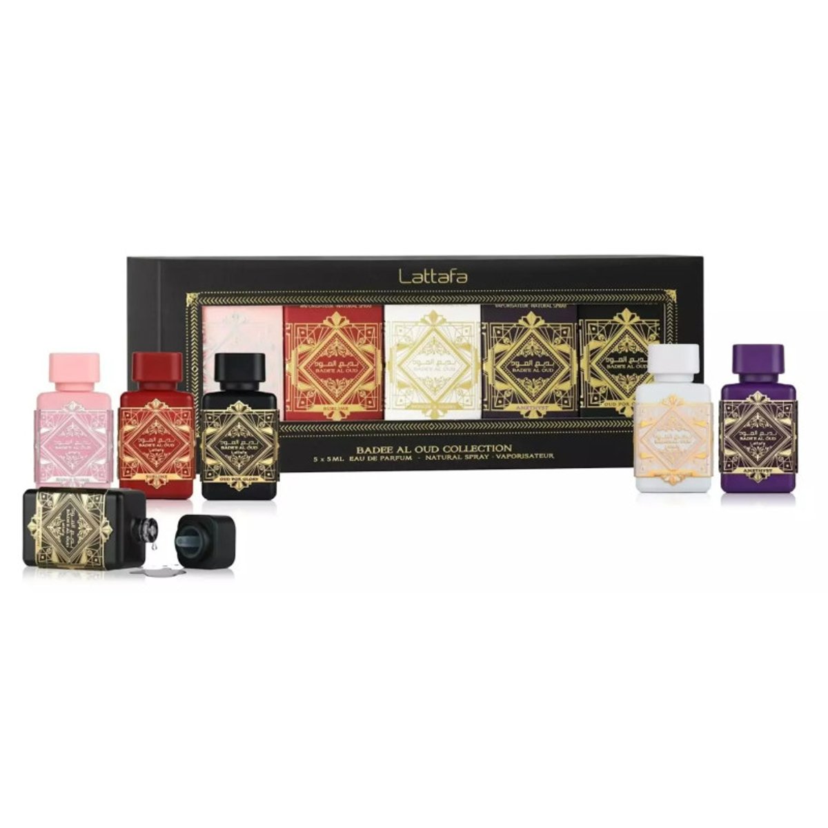 KIT LATTAFA MINI BADEE AL OUD EDP (5PCS X 5ML)