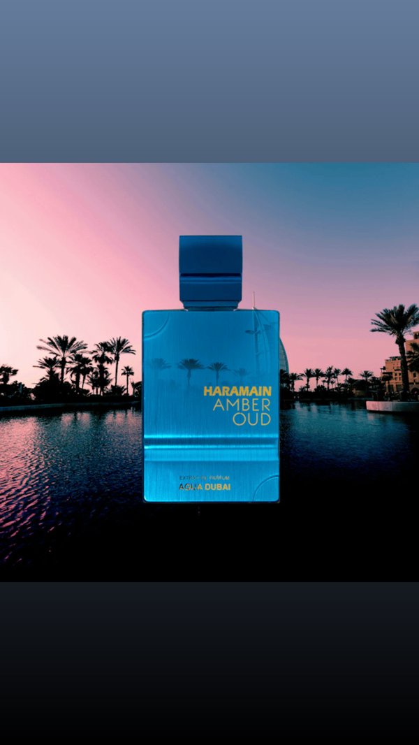 Perfume Haramain Amber Oud Aqua Dubai