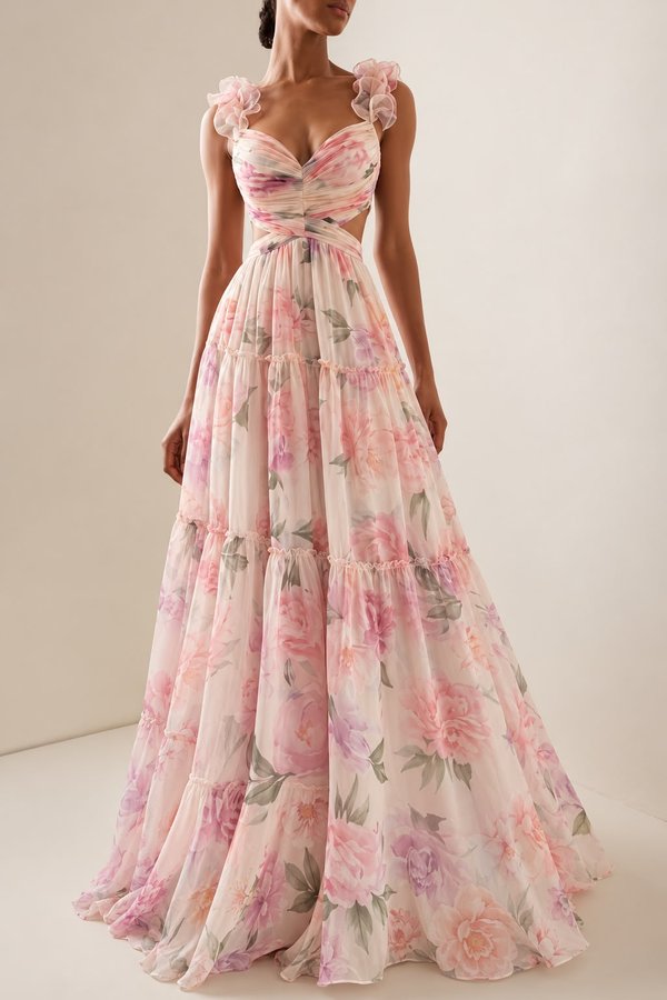Vestido Estampa Floreada