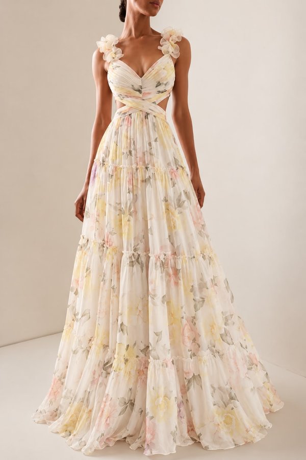 Vestido Estampa Floreada