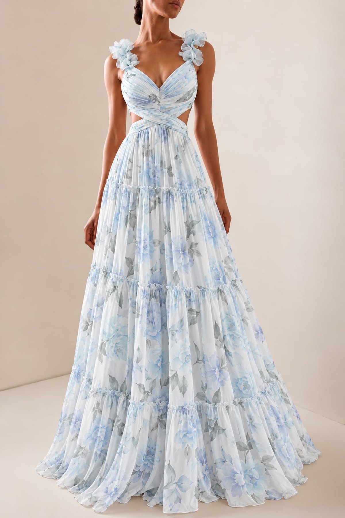 Vestido Estampa Floreada - 3