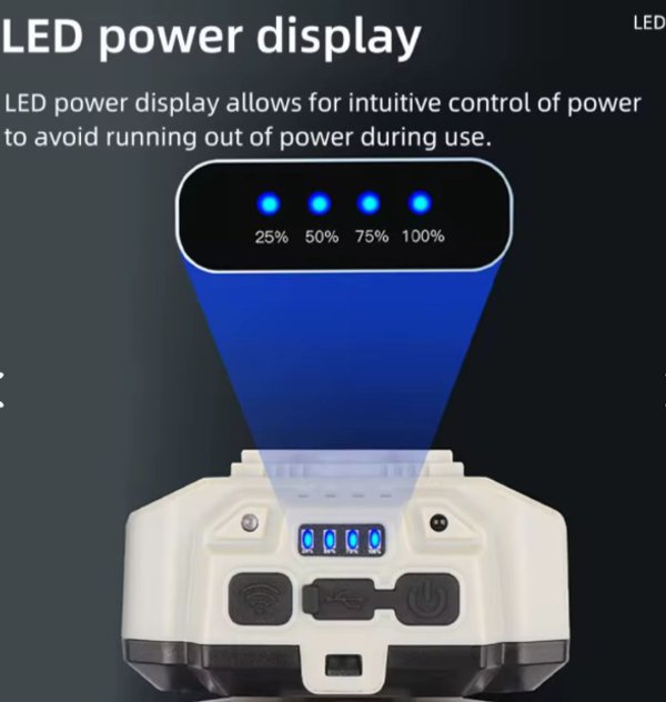 Faro Recargable LED COB MX-818 🔦⚡