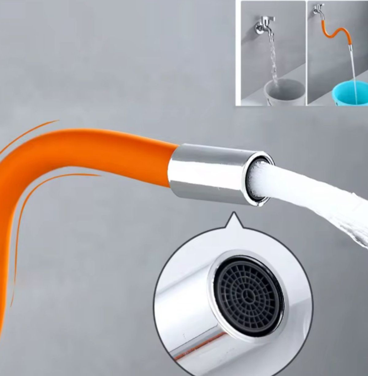 Extensor Flexible para Grifo 30 cm  - 2