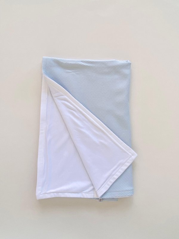Manta Doble Algodón Sami- Celeste Pastel Cod.671