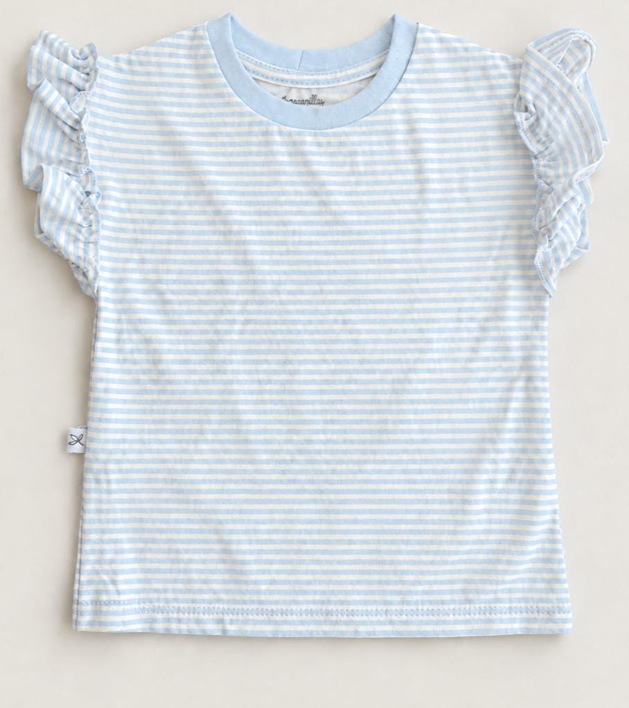 Remera Capiata- Celeste a Rayas Cod. 694