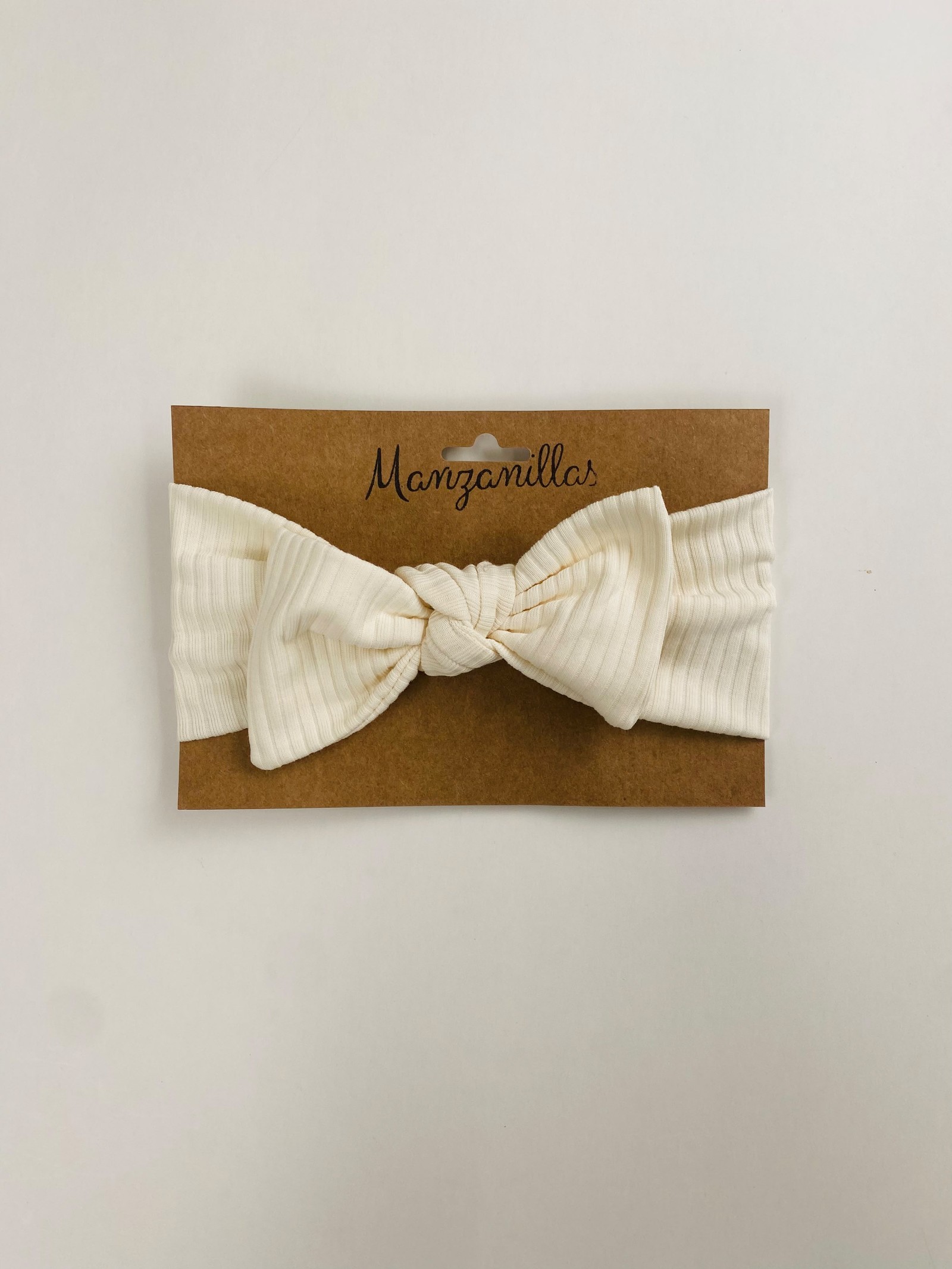 Vincha de Tela C/Moño- Beige Cod.173 