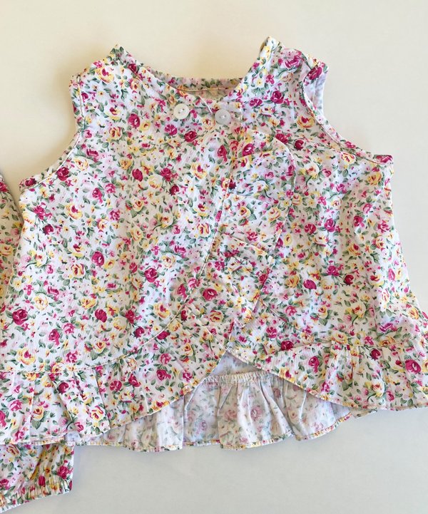 Conjunto Cecilia- Blanco Floreado. Cod.679