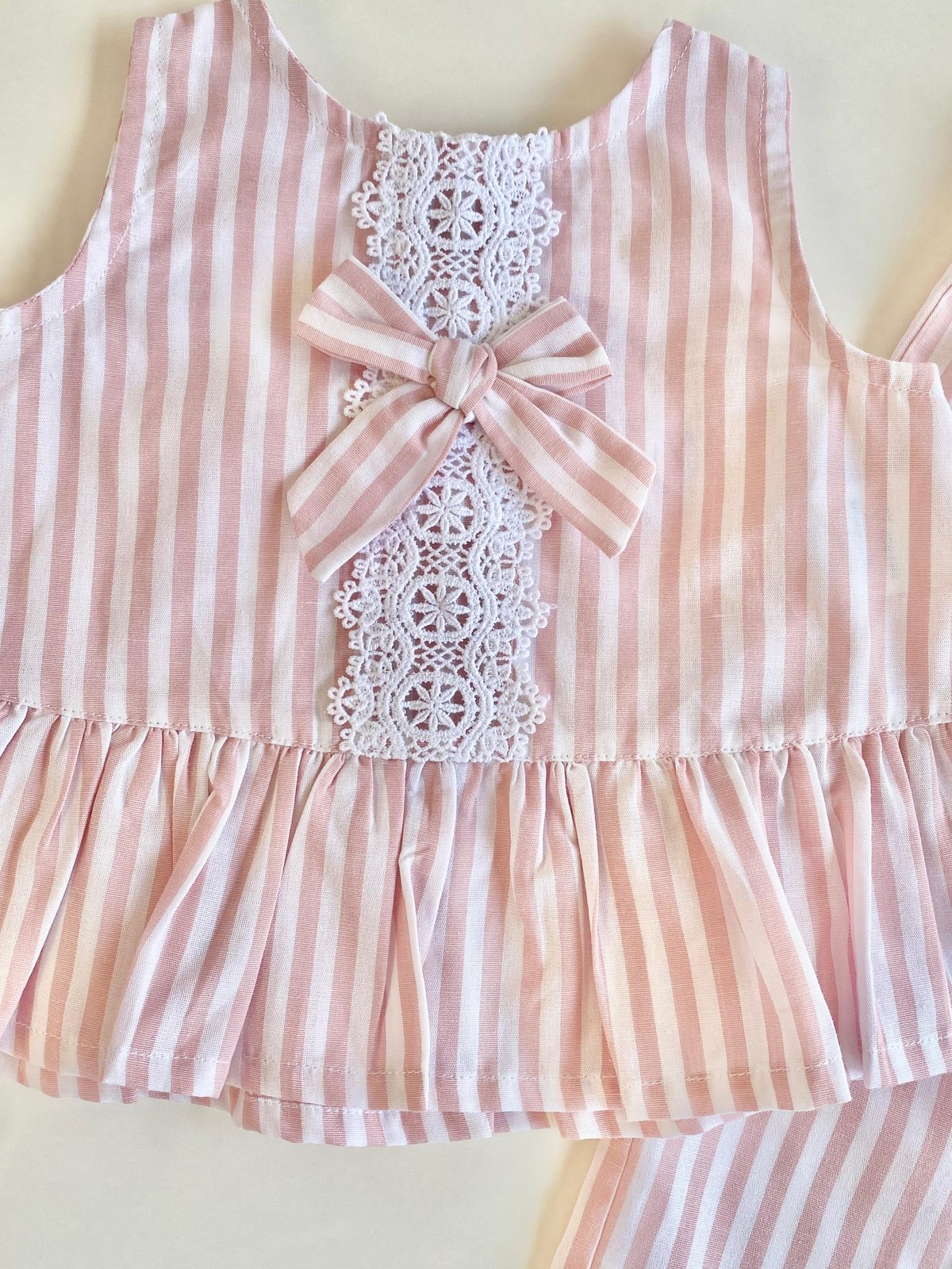 Conjunto Aitana- Rosa Rayas Cod.675 - 3