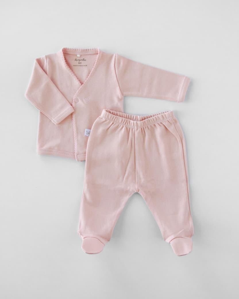 Conjunto de Batita + Patita Pamplona- Rosa Viejo. Cod.1177