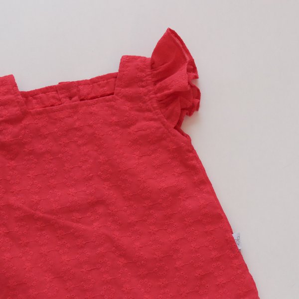 Blusa C/Escote Cuadrado Mafra- Rojo Cod. 362