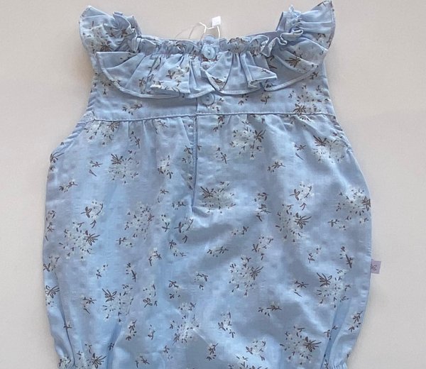 Babuchona Santa María- Celeste Floral Cod. 698