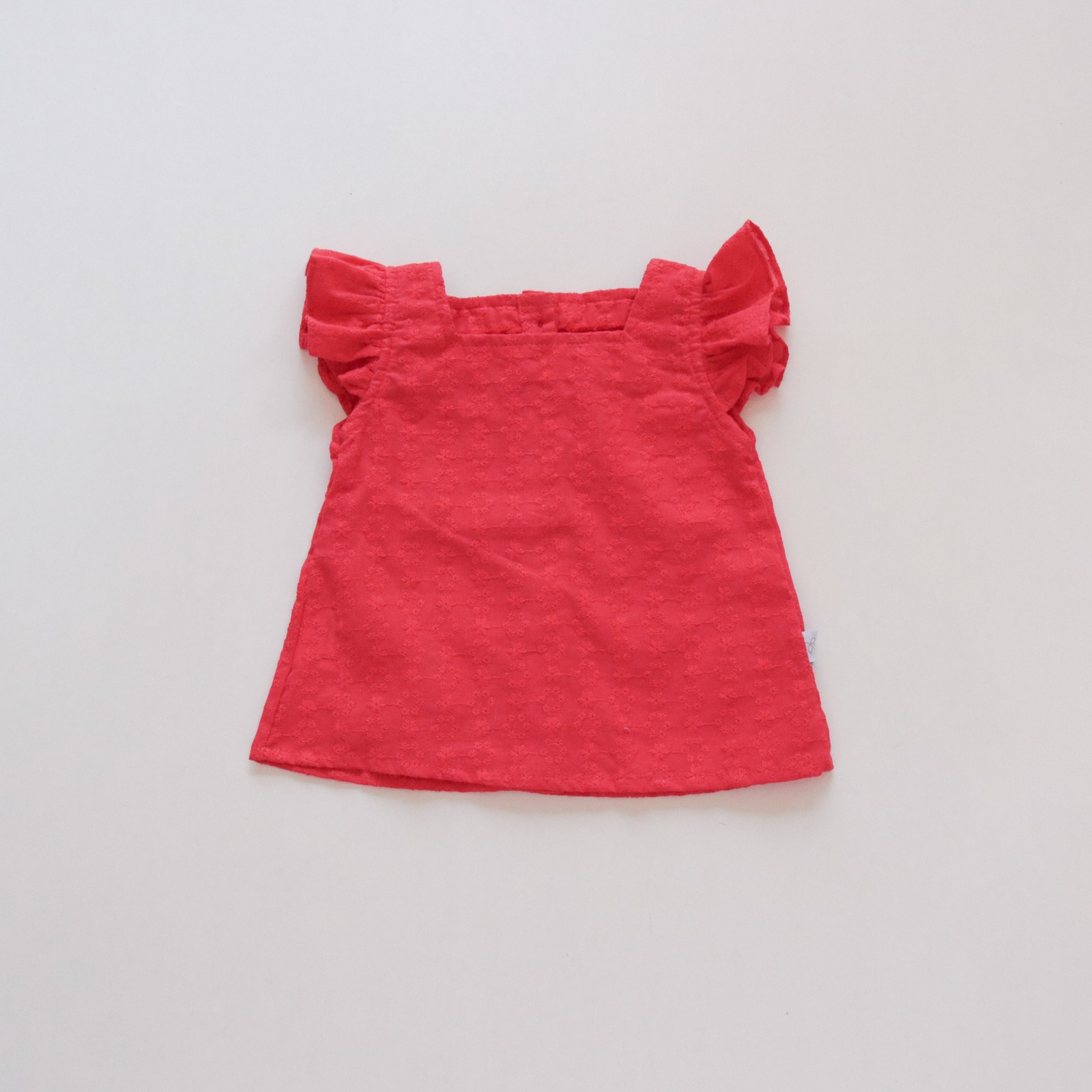 Blusa C/Escote Cuadrado Mafra- Rojo Cod. 362