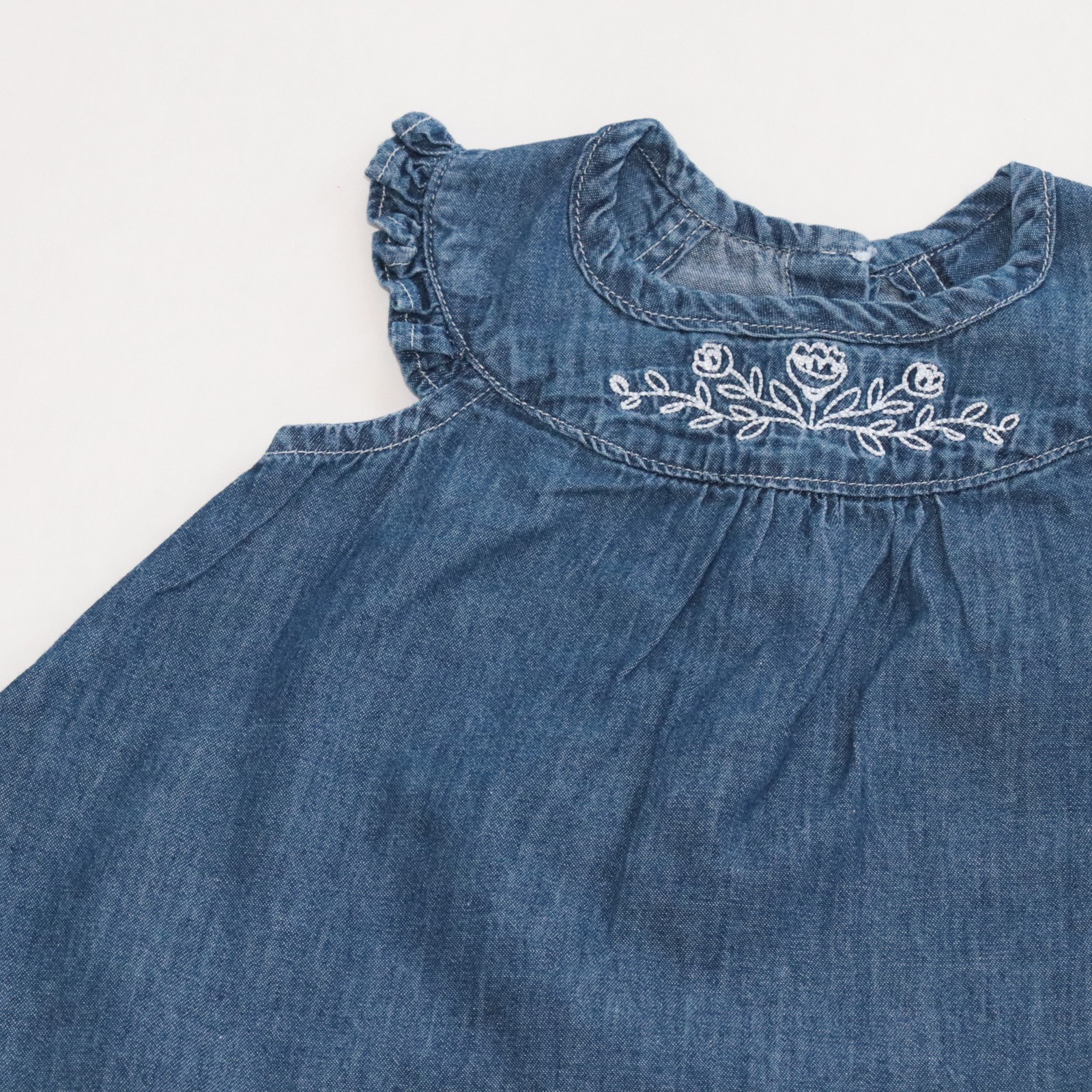 Blusa C/Bordado Jeans- Azul Cod. 456 - 2