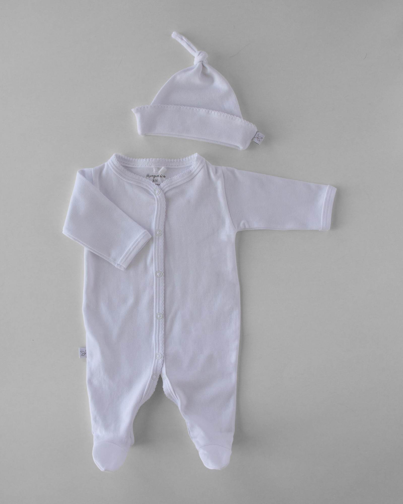 Osito C/picueta liso Houston- Blanco Cod.489