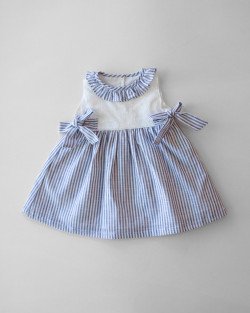 Vestido Pirayu- Azul Rayas Cod. 581