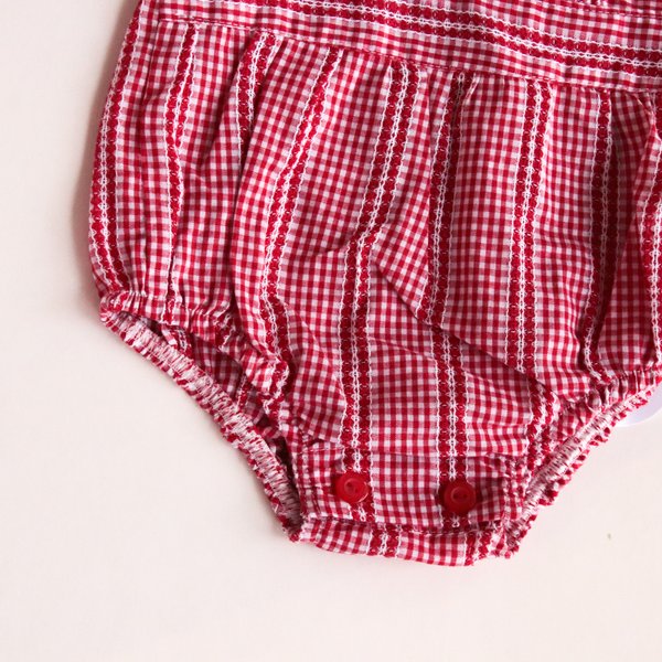 Babuchona Shannon- Rojo a Cuadritos Cod. 1539