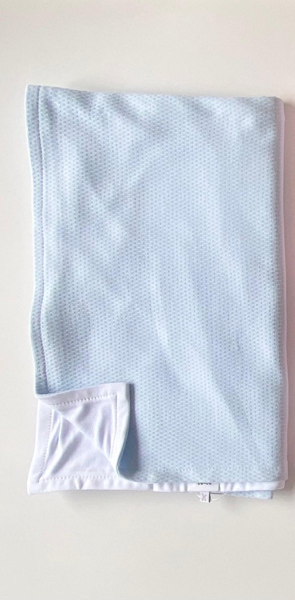Manta Doble Algodón Sami- Celeste Pastel Cod.671