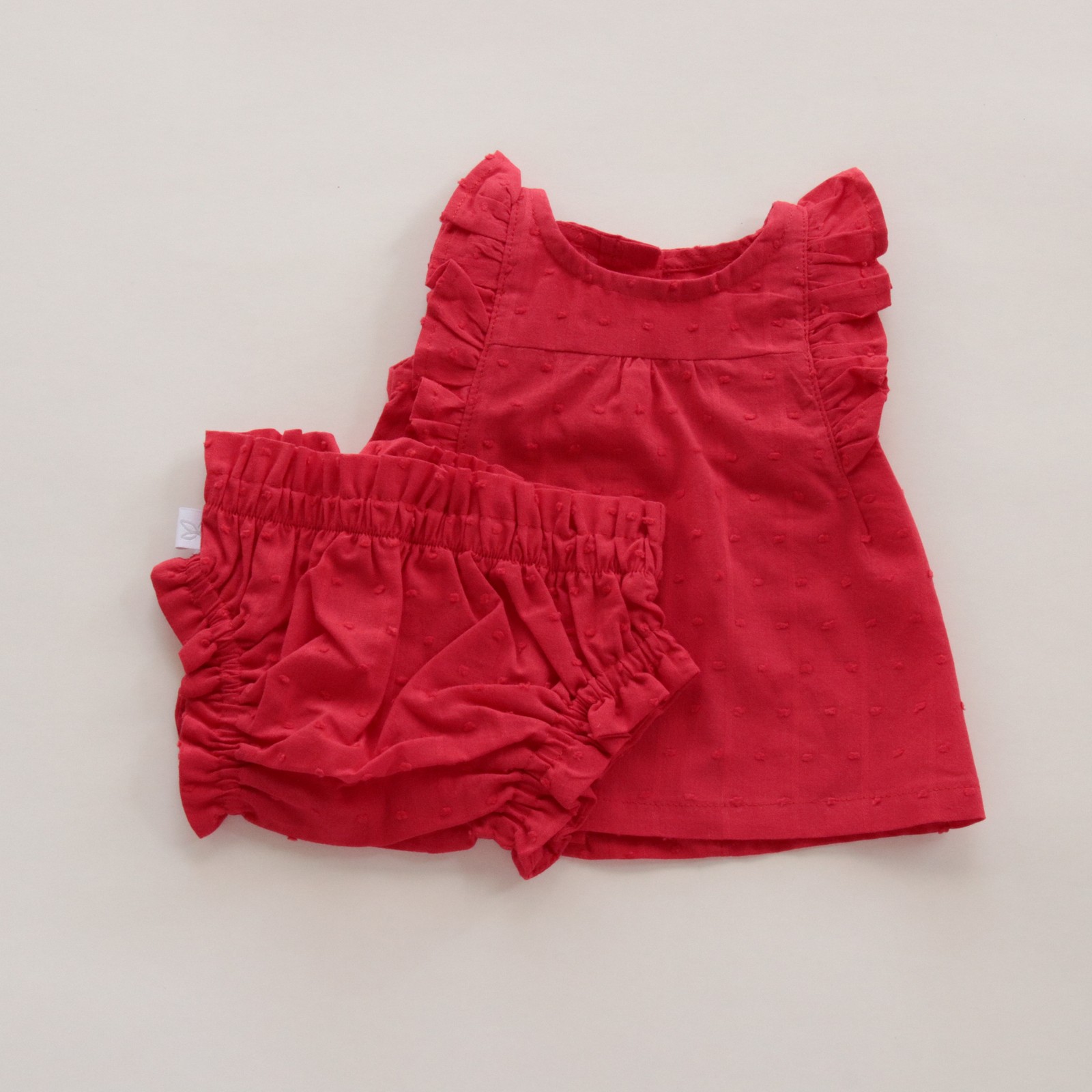 Blusa C/Bombacha Rosewood- Rojo Plumeti Cod. 346