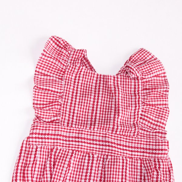 Babuchona Shannon- Rojo a Cuadritos Cod. 1539