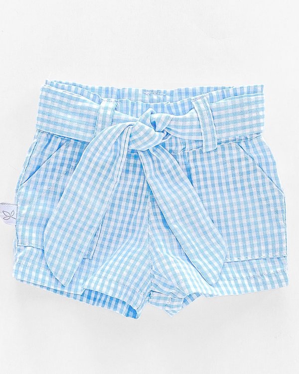 Short Antequera- Celeste a Cuadros Cod.570