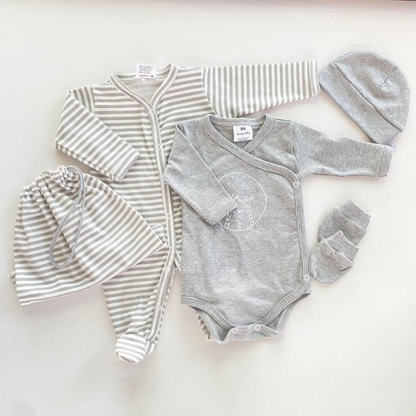 Conjunto Arteaga-Gris c/Rayas Cod. 539