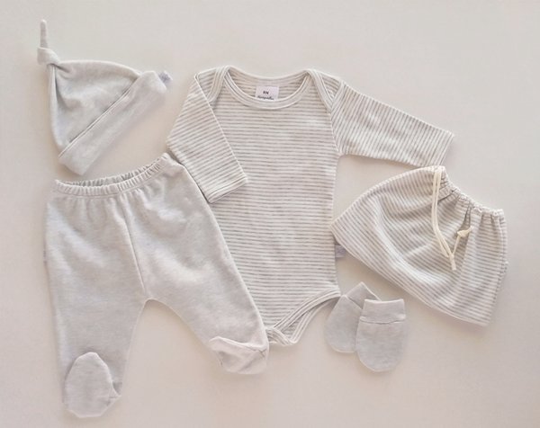 Conjunto Ushuaia-Gris Rayas Cod.543