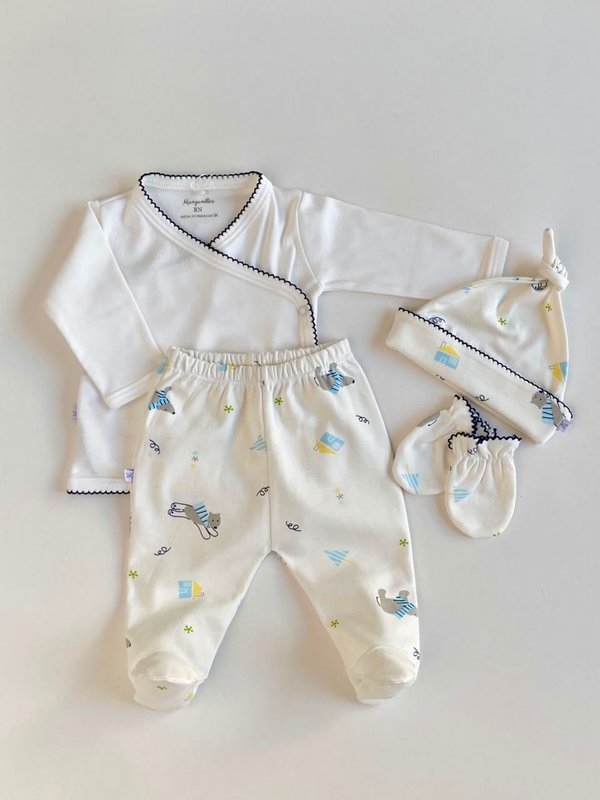 Conjunto Varsovia- Ositos Casitas Varón Cod.503 