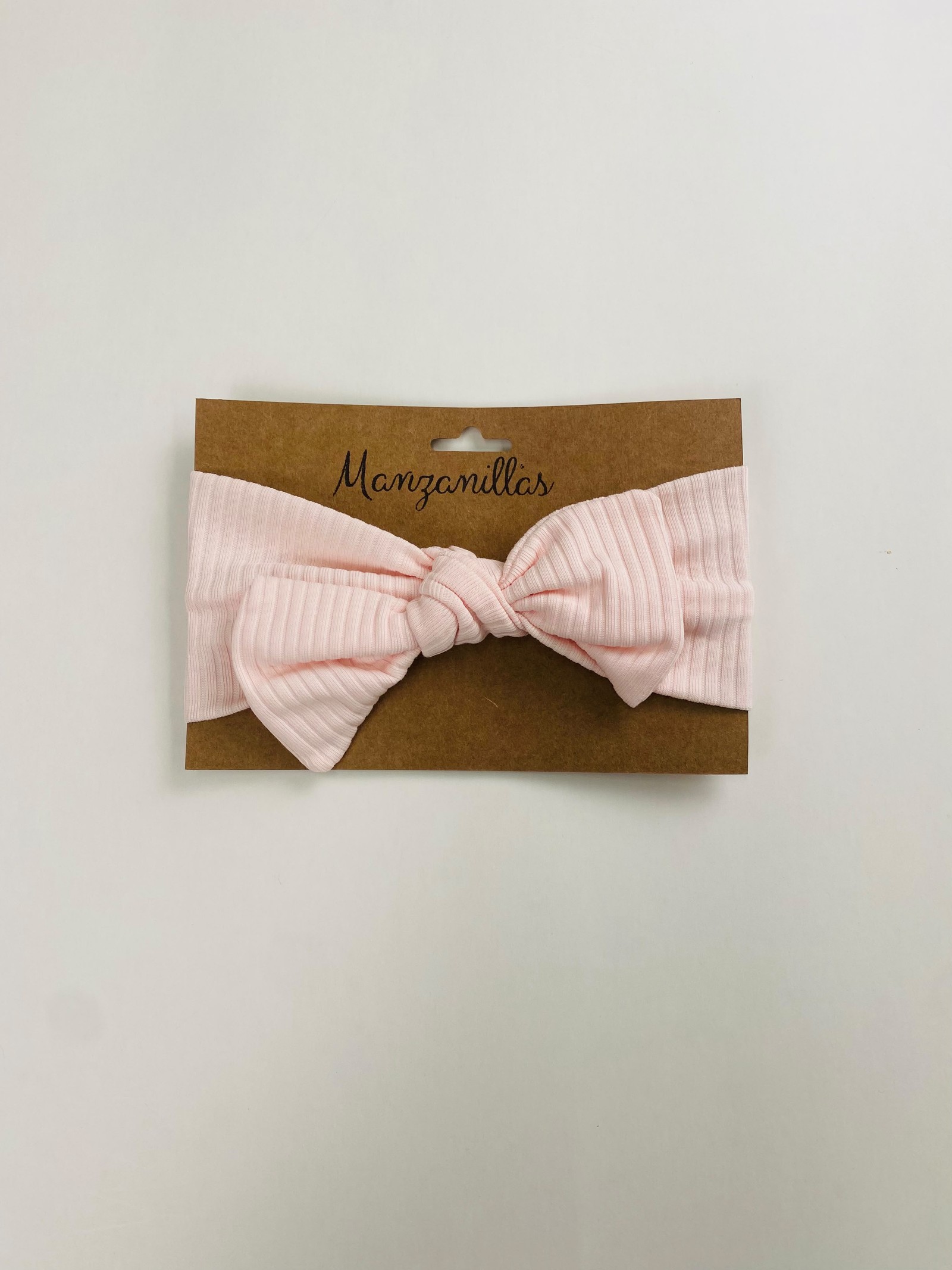 Vincha de Tela C/Moño- Rosa Claro Cod.173