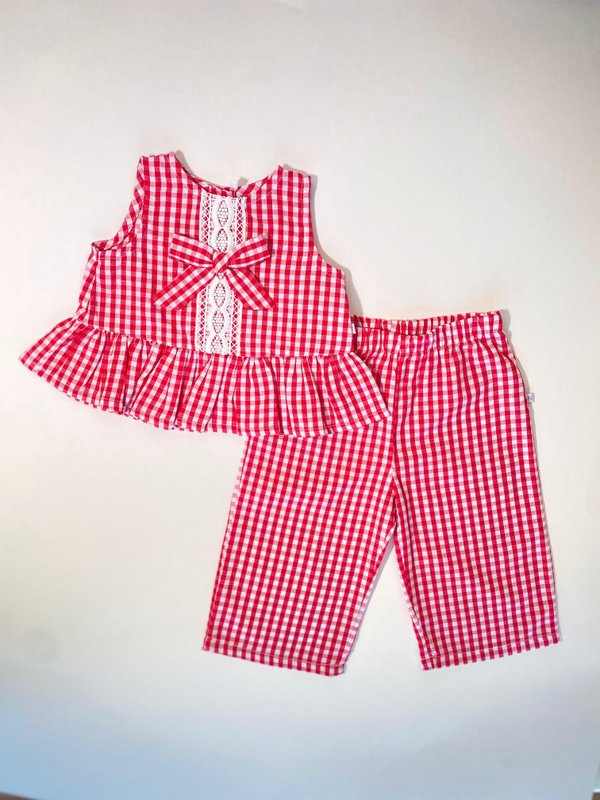 Conjunto Aitana- Rojo a Cuadros Cod.675