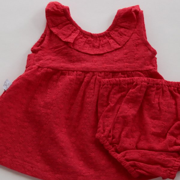 Vestido C/Bombacha Grecia- Rojo Cod.357
