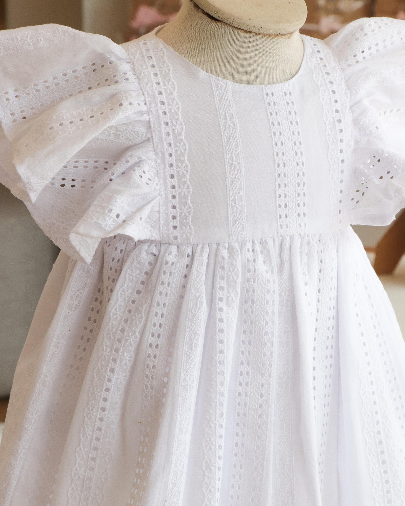 Vestido C/Volados y C/Forro Olivia. Cod. 623 - 2