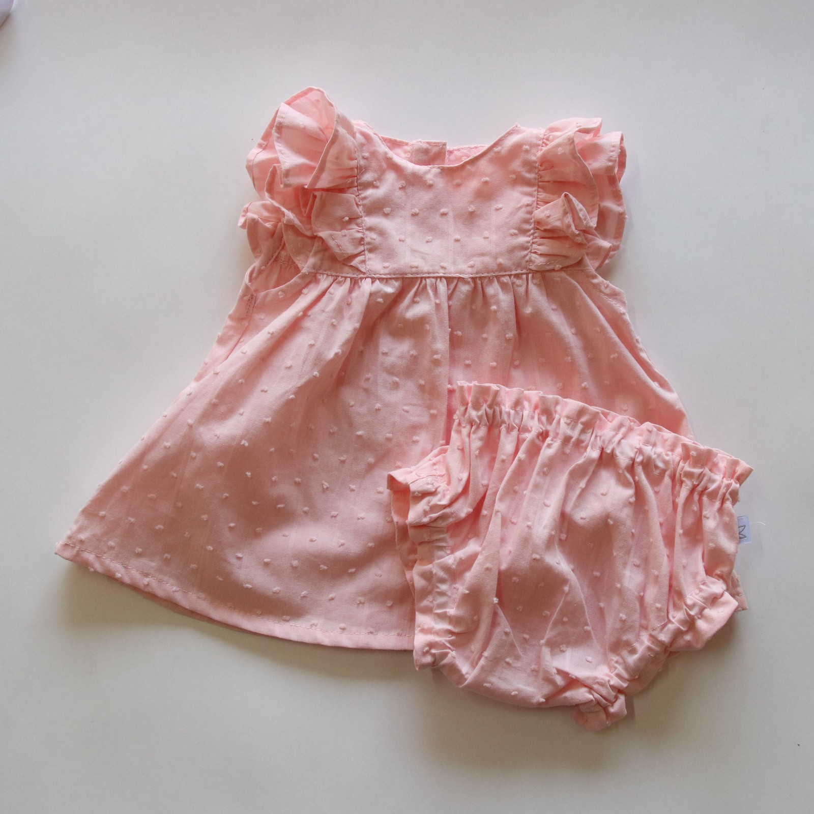 Vestido C/Bombacha de Plumeti Madison- Salmon Cod. 252