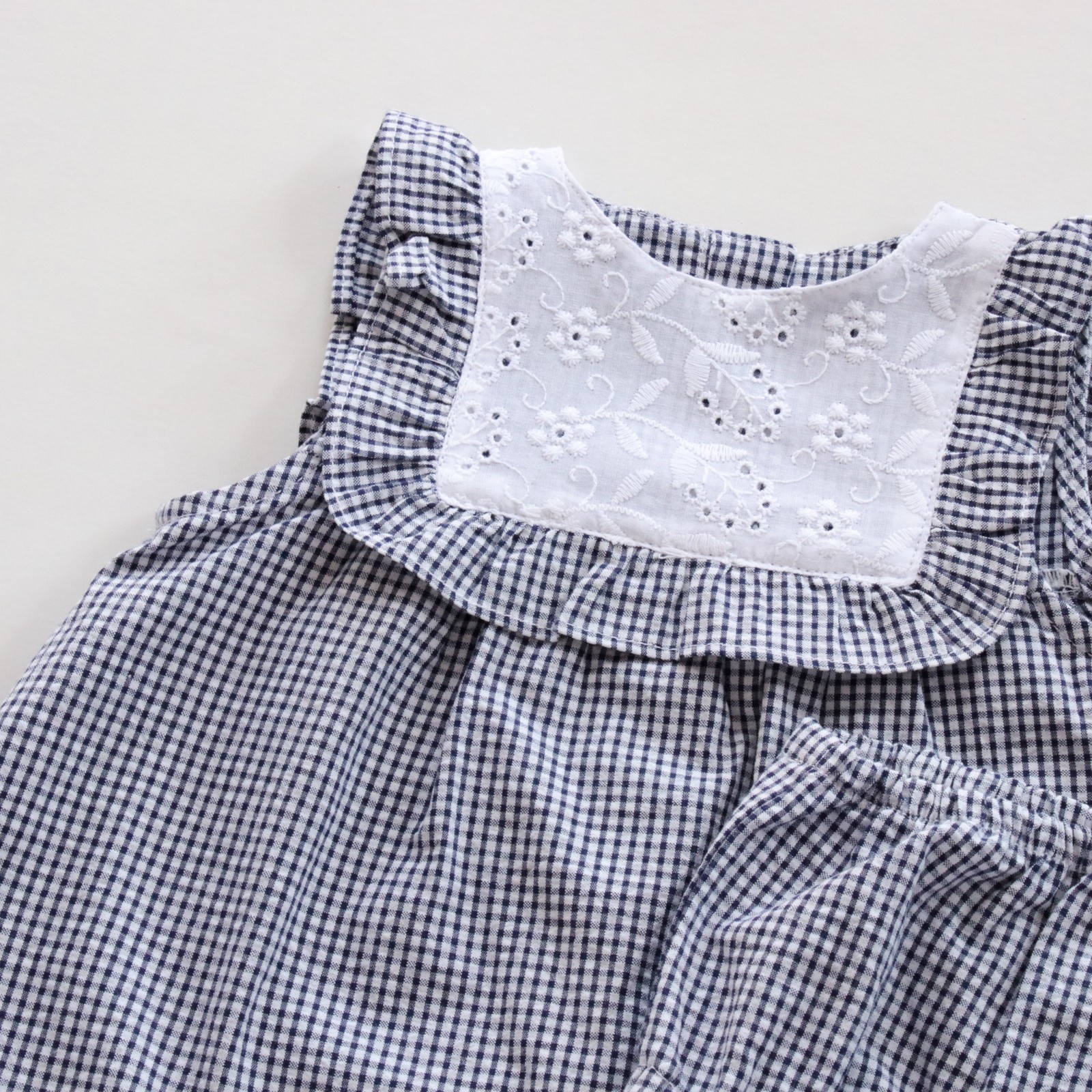 Vestido C/Bombacha Fuerte Olimpo- Azul a Cuadros Cod. 431 - 2