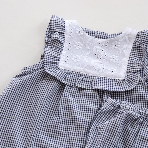 Vestido C/Bombacha Fuerte Olimpo- Azul a Cuadros Cod. 431