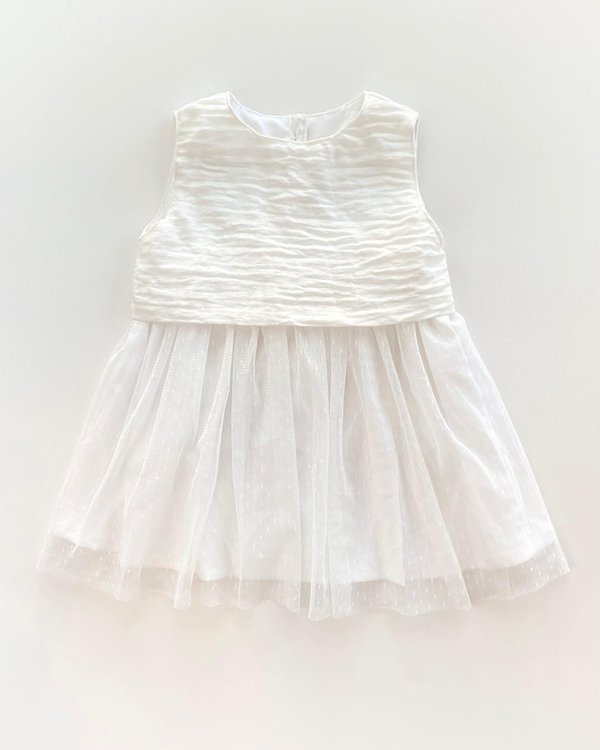 Vestido C/Plumeti y Lino Trinidad- Cod. 563