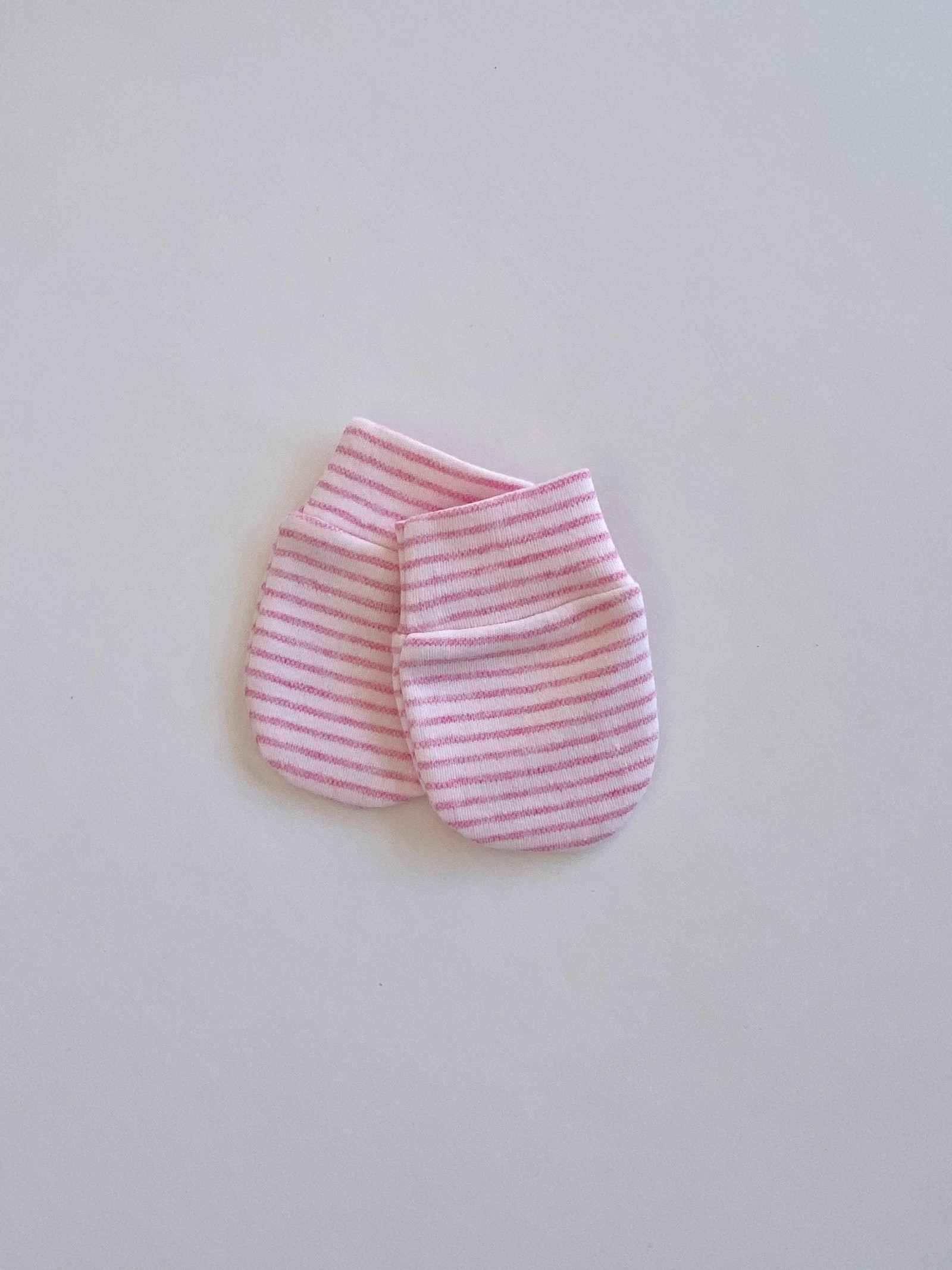 Manopla Algodón Tallin- Rosa Rayas. . Cod.27  (Copia)